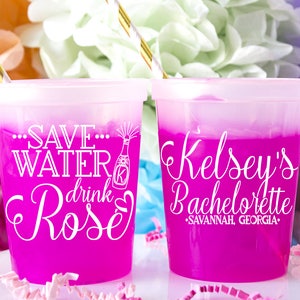 Georgia Bachelorette Color Changing Cup - Savannah Georgia Party Cups - Bachelorette Weekend Cups  - Bachelorette Favors - Hen Party Cups