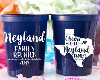 Family Reunion Party, Family Reunion Favor, Family Reunion Gift, Wedding Cup, Family Gathering, Wedding Favor, Custom Cup, Personalized Cup