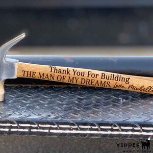 Father of the Groom Gift, Custom Engraved Hammer, Personalized Hammer for Dad, Best Dad Gift, Monogrammed Hammer, Personalized Tools