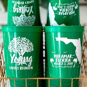 Family Reunion Cups, Custom Family Cups, Family Trip Cups, Family Stadium Cups, Family Beach Trip, Family Reunion Gifts, Family Tree