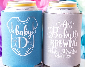 Baby Shower Koozies Etsy