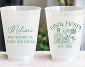 Final Fiesta Bachelorette Party Cups - Final Fiesta Bachelorette Favors - Personalized Bachelorette Cups - Destination Mexico Bachelorette