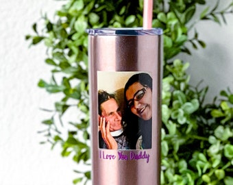 Photo Tumbler Memorial Gift Personalized Tumbler Pet Memorial Gift Custom Tumbler In Memory Of Sympathy Gift Skinny Tumbler with Straw