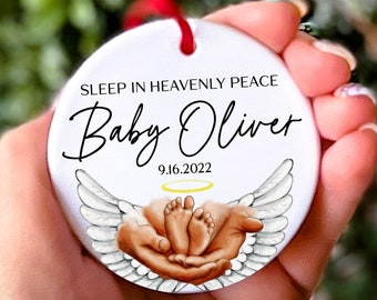 Sleep in Heavenly Peace Baby Memorial Ornament Miscarriage Pregnancy Loss Infant Loss Gift Angel Baby Remembrance Ornament Child Loss