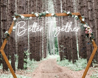 Wedding Neon Sign for Reception Better Together Neon Sign Custom Wedding Decor Wedding Sign Neon Light Engagement Signs for Party