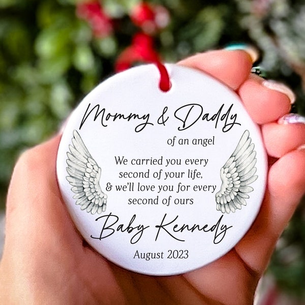 Personalized Miscarriage Ornament Baby Memorial Gift Infant Loss Keepsake Child Loss Remembrance Sympathy Gift Baby Loss Bereavement Gift
