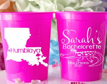 Personalized Bachelorette Cups, Lake Bachelorette Party, Destination Bachelorette, Hen Party Favors, Bachelorette Party Cups, Plastic Cups