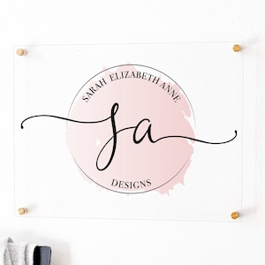 Custom Acrylic Business Logo Address Signage Sign for Office Decor Corporate Wall Plaque Door Sign Printed Sign