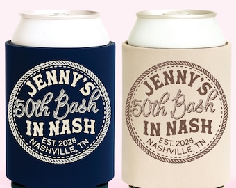 Nashville Birthday Party Favors - Bash in Nash - Wild West Birthday - Cowgirl Hoedown - 21st, 30th, 35th, 40th, 45th, 50th Birthday Party