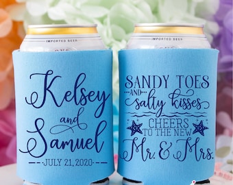 Personalized Wedding Favors Sandy Toes Salty Kisses Beach Wedding Custom Favors Destination Wedding Favors Custom Wedding Favors Party Favor