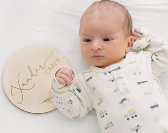 Wooden Name Sign, Birth Announcement Sign, Custom Nursery Decor, Newborn Name Plaque, Baby Milestones Card, Newborn Photography