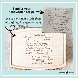 Family Recipe Engraved Cutting Board Christmas Gift for Mom Dad Sister Charcuterie Board Cheese Board Fast Shipping Personalized Home Gift