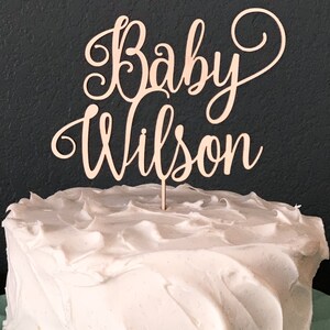 Gender Reveal Cake Toppers, Personalized Cake Topper, Baby Shower Cake Topper, Laser Cut Cake Topper, Gender Reveal Party Decorations