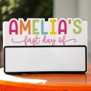 First Day of School Sign - Back to School Sign - Personalized Back to School - Back to School Photos - Custom First Day of School Sign