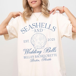 Seashells and Wedding Bells Bachelorette - Beach Bachelorette Shirt - Coastal Bachelorette Shirts - Bachelorette Shirts - Bach Club Custom