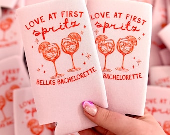 Recuerdos de despedida de soltera con Aperol Spritz - Regalos de despedida de soltera - Decoración de despedida de soltera - Funda de lata personalizada - Regalo de despedida de soltera