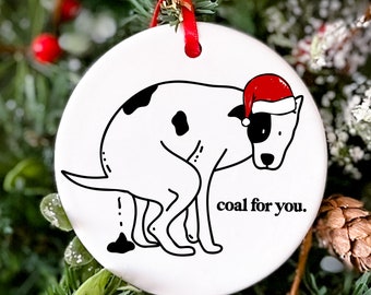 Dog Christmas Ornaments Pooping Dog 2024 Poop Ornament Funny Christmas Gag Gifts For Adults Christmas Gift From The Dog White Elephant Gifts