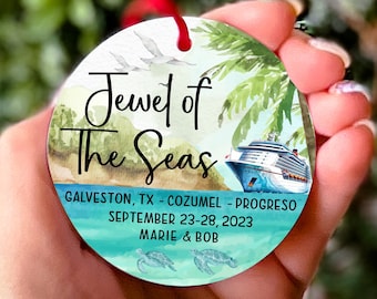 Cruise Christmas Ornament Cruise Ship Ornament Personalized Vacation Keepsake Ornament Cruise Lover Gift Cruise Christmas Gift Family Cruise