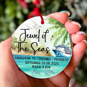 Cruise Christmas Ornament Cruise Ship Ornament Personalized Vacation Keepsake Ornament Cruise Lover Gift Cruise Christmas Gift Family Cruise