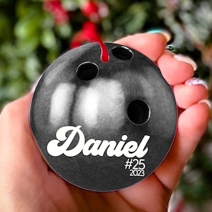 Bowling Ball Christmas Ornaments Bowling Party Favors Bowling League Gift Bowling Lover Gifts Personalized Gift for Her Him Bowling Lady