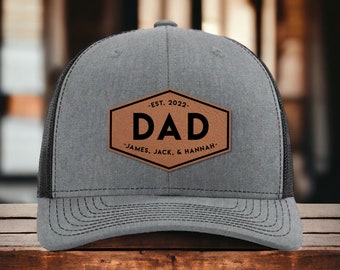Personalized Dad Hat - Custom Hat with Kids Names - Father's Day Gift - Personalized Trucker Hat - Gift from Kids - New Dad Gift - 2024 Gift