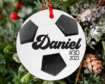 Soccer Ornament Soccer Coach Gift Soccer Mom Soccer Christmas Ornament Soccer Gifts for Boys Girls Soccer Ornaments Personalized Party Favor