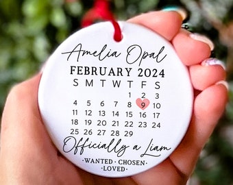 Adoption Gift Adoption Christmas Ornament New Parent Gift Adoption Announcement Gotcha Day Ornament Adopted Ornament for New Parents 2025