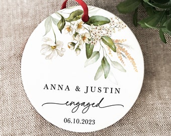 Engagement Ornament Engagement Gifts for Couple Engagement Gift for Daughter Engaged Ornament Engagement Day Keepsakes Ornament Personalized