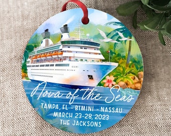 Cruise Ship Vacation Keepsake Ornament Cruise Decorations Personalized Gift Honeymoon Cruise Family Vacation Best Friend Reunion Cruise Gift