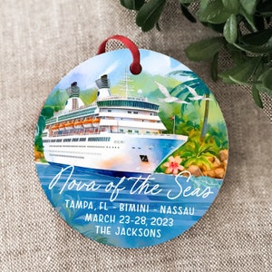 Cruise Ship Vacation Keepsake Ornament Cruise Decorations Personalized Gift Honeymoon Cruise Family Vacation Best Friend Reunion Cruise Gift