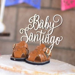 Baby Shower Cake Topper, Gender Reveal Cake Topper, Wooden Cake Topper, Baby Name Cake Topper, Cake Smash Topper, Baby Shower Decor