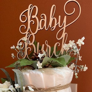 Gender Reveal Cake Topper, Baby Baptism Cake Topper, Custom Name Cake Topper, Baby Shower Cake Topper, Baby Name Cake Topper