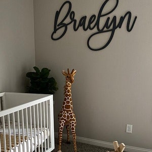 Nursery Name Sign Wood Name Sign Custom Wood Sign Wooden Name Sign Baby Name Sign Baby Girl Name Sign Baby Boy Name Sign Over Crib Sign