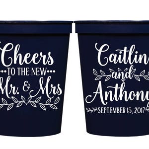 Wedding Cups, Cheers Cups, Stadium Cups , Personalized Cups, Plastic Cups, Bachelorette Party Cups, Custom Stadium Cup, Wedding Guest Favor