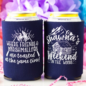 Wedding Favor, Custom Can Cooler, Bachelorette Favor, Beverage Insulator, Beer Hugger, Bridal Wedding Favors, Bachelorette Party