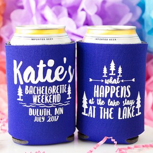 Bachelorette Favor, Bachelorette Party, Lake Bachelorette, Bridal Party, Hen Party, Can Cooler, Wedding Party, Lake Party, Girls Weekend