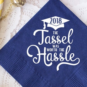 Graduation Party Napkins, Class of 2025 Decorations, High School Grad, College Graduate, Personalized Napkins, Beverage Napkins, Grad Decor