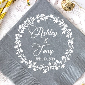 Custom Napkins, Party Napkins, Rehearsal Napkins, Personalized Napkins, Cocktail Napkins, Wedding Napkins, Reception Napkins, Rustic Wedding