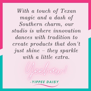 a pink and blue background with a quote on it that says, with a touch