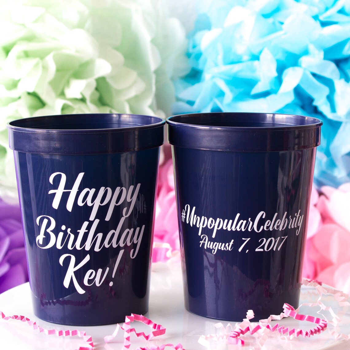 Personalized Cups Party Cups Birthday Party Cups Birthday Etsy