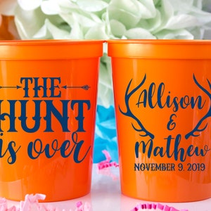 The Hunt is Over Cups Rustic Wedding Country Wedding Favors ...