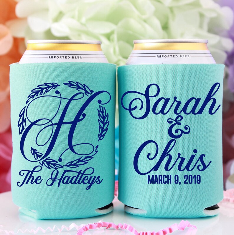 Bonbonnieres Huwelijk Destination Wedding Koozies Personalized