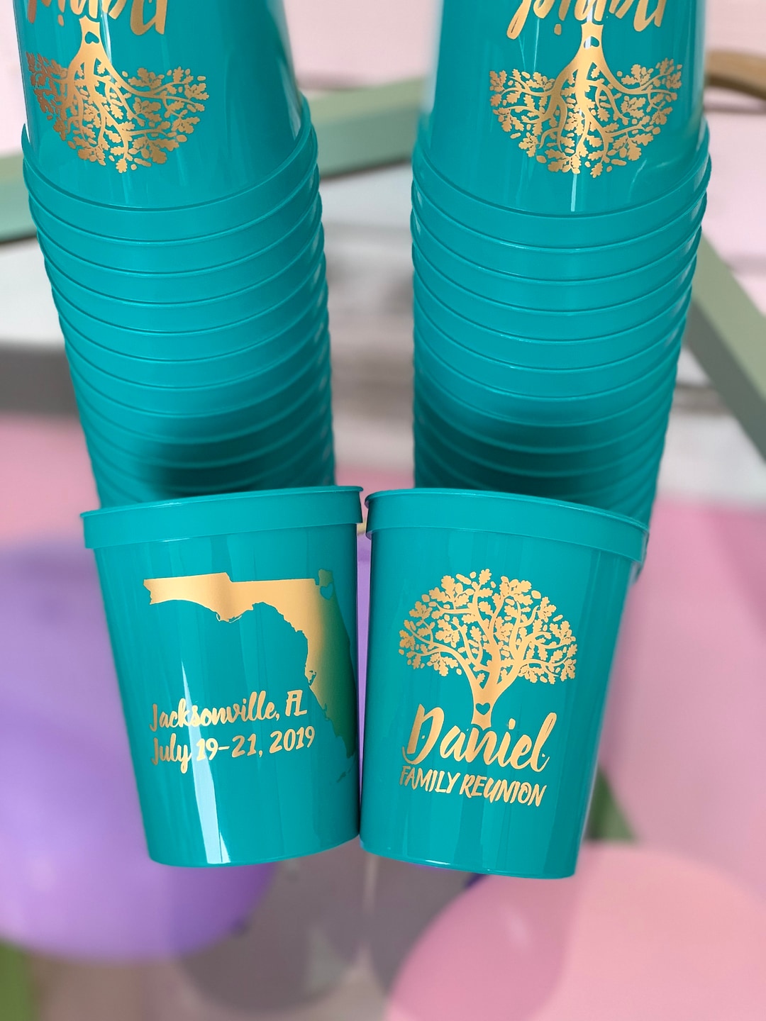 Family Reunion Cups, Family Trip Cups, Custom Stadium Cups, Custom
