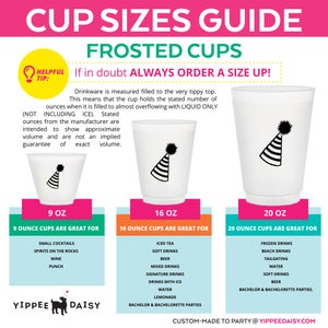 Personalized Frosted Cups, Wedding Cups, Wedding Favors, Monogrammed Cups, Shatterproof Cup, Plastic Party Cup, 16 oz Custom Frost Flex Cups image 2