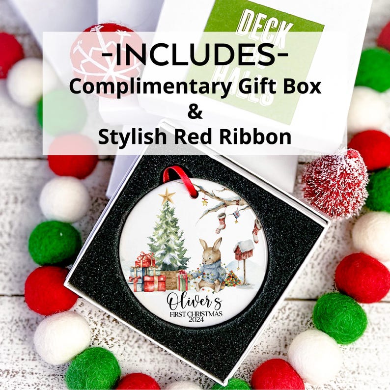 Newborn Christmas Ornament Personalized Baby Ornament Baby Boy