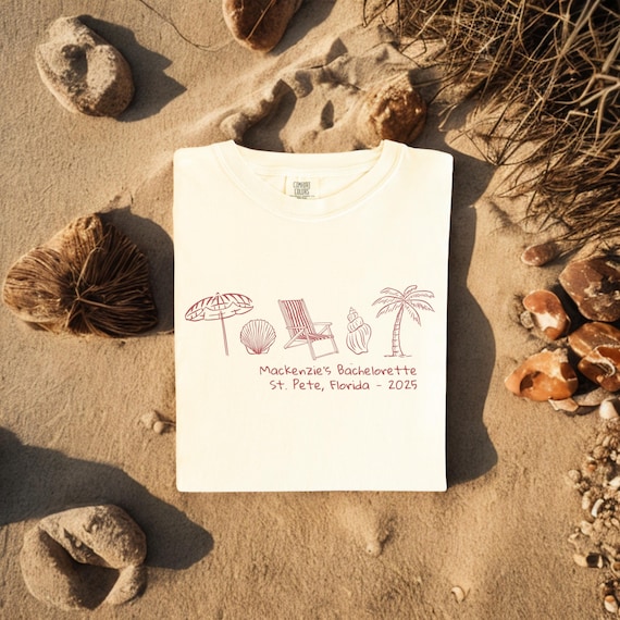 Beach Bachelorette Shirt Beach Bach Shirts Coastal Bachelorette Party Shirt Beach Trip Tee Beach Themed Bachelorette Shirt Comfort Colors®