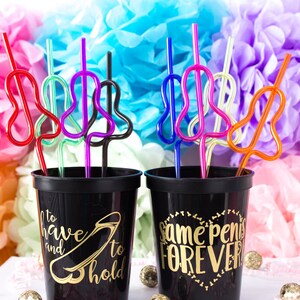 Bachelorette Cups, Bachelorette Party Favor, Custom Party Cups, Pineapple Plastic Stadium Cup, Personalized Cups, Bar Crawl, Beach Party Cup image 8