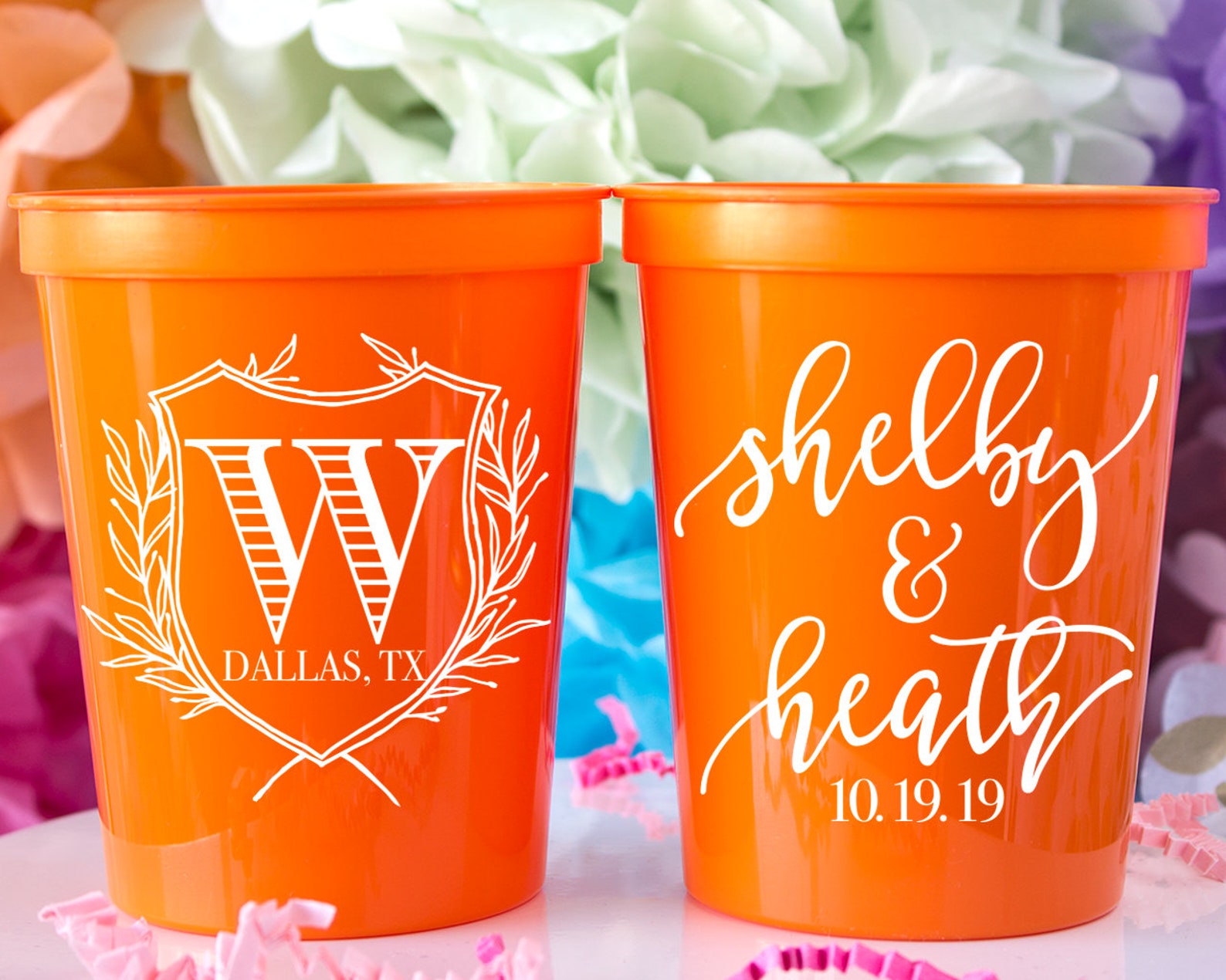 Party Favor Cups Wedding Favors Personalized Cups Custom Etsy