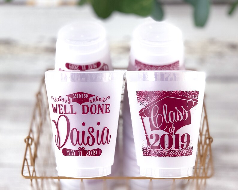 College Graduation High School Graduation Graduation Party Favors Graduation Party Cups Graduation Party Decor Class of 2019 Party