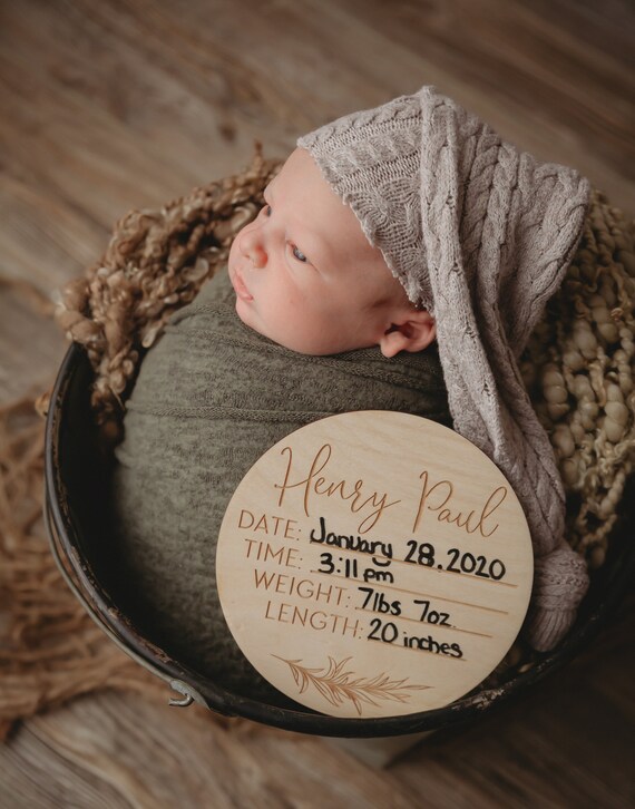 Custom Baby Name Sign For Hospital Pregnancy Announcement Sign Birth ...